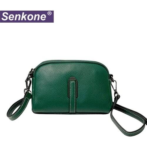 Fashion Crossbody Bag Genuine Leather Mini Messenger Bag High Quality Shoulder Bags For Women Handbags Phone Bags Girls Flap