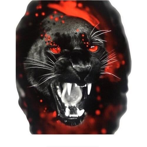 SZWL Coloful Decals Black Panther Burning In Eye Car Sticker PVC Waterproof Automobile Motorcycle Accessories Stickers,14cm*13cm