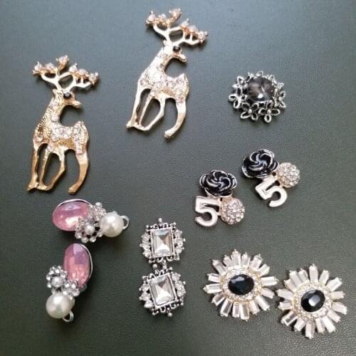 1pair Handmade rhinestone beaded Patches for clothing DIY decoration parches jewelry accessories collar patches DIY parches