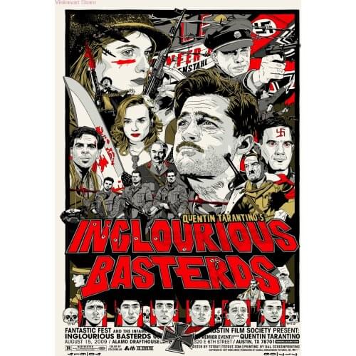 Inglourious Basterds Posters Quentin Tarantino Posters Vintage Posters Home Decro Wall Stickers (NO FRAME) MO73