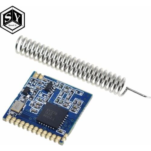 1PCS RF LoRa module SX1278 chip PM1280 Long-Distance communication Receiver and Transmitter SPI LORA IOT+2pcs 433MHz antenna