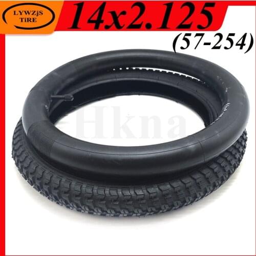 14 Inch 14x2.125(57-254) Inner and Outer Tyre 14x2.125 Pneumatic Wheel Tire for Children Bicycle/Bike Accessories