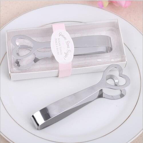 Wedding Gfits for Guest Stainless Steel Kitchen Cooking Tongs, Sturdy Grilling Barbeque Brushed Locking Food Tongs