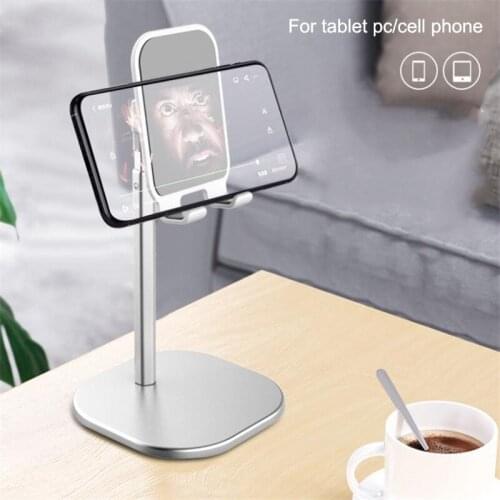 Universal Desktop Phone Holder Tablet Stand For iPad Phones Bracket Metal Telescopic Adjustable Height Angle Live Support