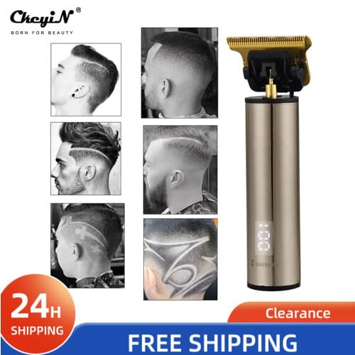 Usb Rechargeable Mini Hair Trimmer Barber Led Hair Clipper Machine Hair Cutting Beard Trimmer for Men Haircut Styling Tool
