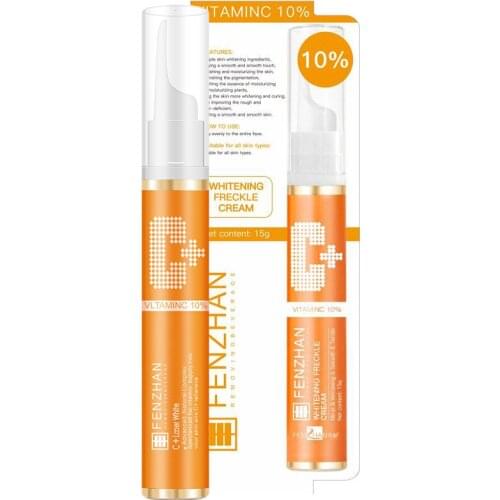 VC Whitening Anti-Freckle Cream Pen Remove Spots Collagen Freckles Whitening Face Cream Hyaluronic Acid Anti-Aging