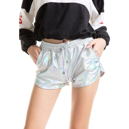 YSDNCHI New PU Leather Shorts Pockets Women High Quality Casual Ladies Club Summer Woman Plus Size