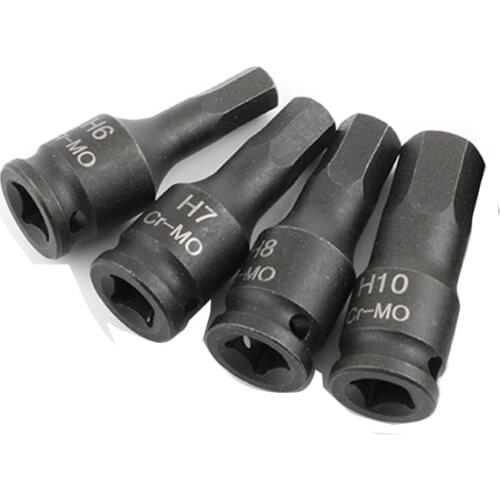 1PC) Pneumatic 1/4" Hex Drive Impact Hexagon Head Bit Socket H5 H6 H7 H8 10 H10 H11 H12 38mm length