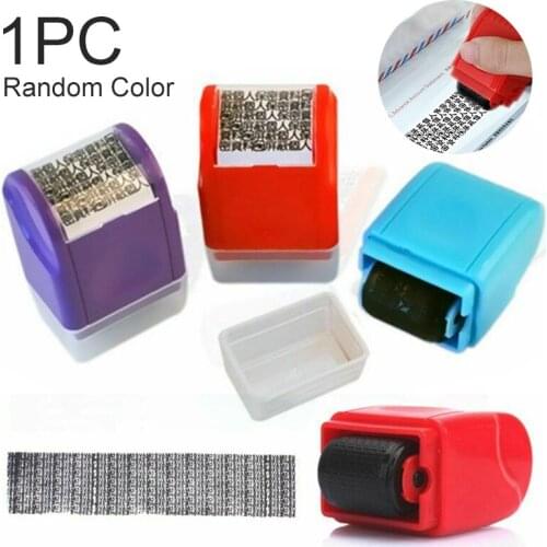 1Pcs Roller Stamp Portable Identity Theft Protection Roller Stamp For Personal Information Privacy Seal Home Office Use
