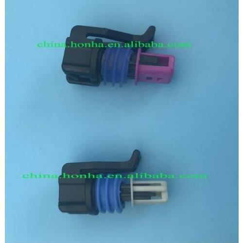50sets 15449027 or 15449028 LS IAT AEM & Haltech IAT 2 way Female wire harness sealed Auto Connector for Delphi