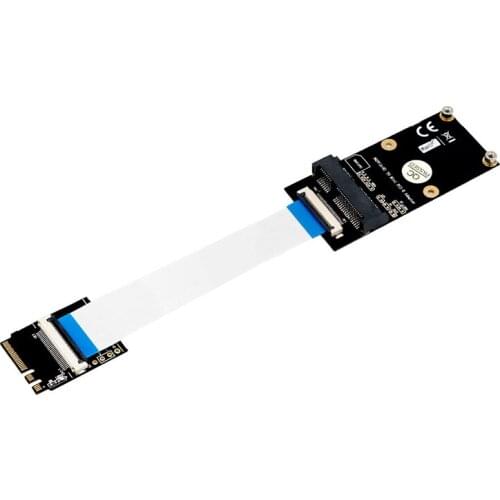 M.2 key A/E/A+E to Mini PCI-E Adapter with FFC Cable