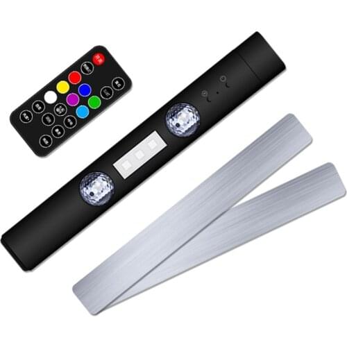 Car Atmosphere Light Wireless USB Charging two-in-one 5 Modes Voice Control LED Interior Decoration Lamp Music Rhythm Light