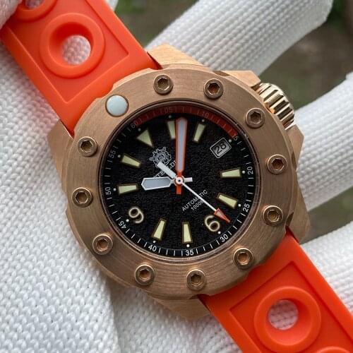 STEELDIVE SD1948S New Arrival 2021 Big Size Bronze Bezel Sapphire 1000M Waterproof Super Luminous NH35 Automatic Men Dive Watch