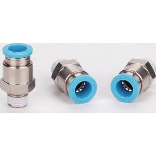 Festo pneumatic pipe fitting straight through connector QS-1/8-4 QS-1/8-6 QS-1/8-8 QS-1/8-12 QS-1/2-10 QS-3/8-12