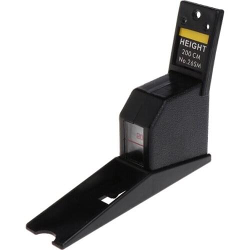 200cm Stadiometer Black Wall Mounted Height Meter Growth Ruler CM Metric GXMA