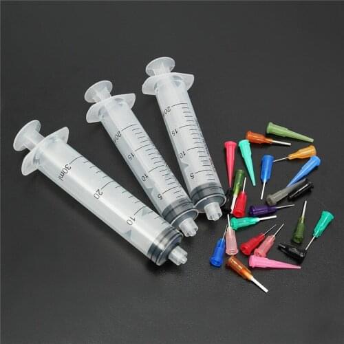 JimBon 20-30CC Syringe SMT SMD PCB Welding Solder Flux Paste Adhesive Glue Liquid Dispenser EFD Welding Fluxes for Welding Tools