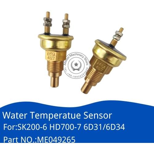 ME039860 ME049265 Excavator Water Temperature Sensor Alarm for KOBELCO SK200-6 KATO HD700-7 6D31/3D34 Engin Spare Part