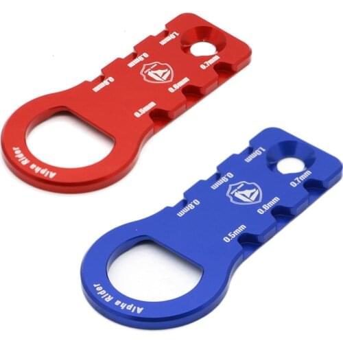 Motorcycle Vehicle Car Spark Plug Gap Tool with Key Ring Gauge 0.5mm 0.6mm 0.7mm 0.8mm 0.8mm 1.0mm use on bottle opener