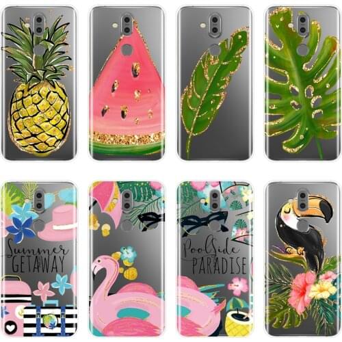 TPU Soft Phone Case For Nokia 7.1 6.1 5.1 3.1 2.1 Plus Pineapple Flower Travel Silicone Back Cover For Nokia 2.1 3.1 5.1 6.1 7.1