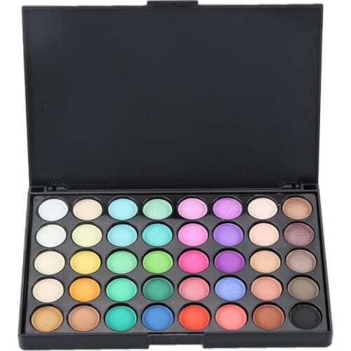40 Color Matte Eyeshadow Palette Glitter Eye Shadow Waterproof Long Lasting Pallet Shimmer Fashion Women Eye Shadow Makeup Kit