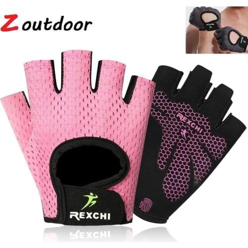 Cycling Gloves Bicycle Gloves Bike Fingerless Gloves Anti Slip Breathable Half Finger Short Men Women Gloves Sports Equipment