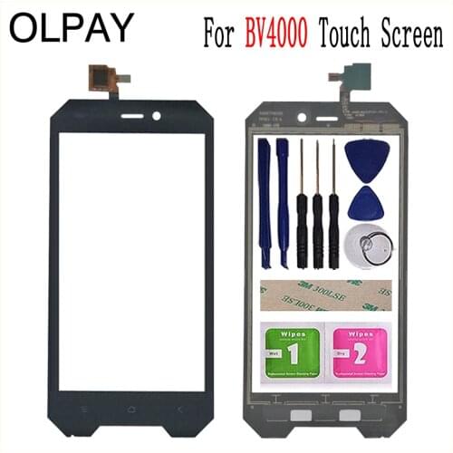 4.7'' Phone Front Glass For Blackview BV4000 BV 4000 Touch Screen Glass Digitizer Panel Lens Sensor Tools Adhesive+Wipes