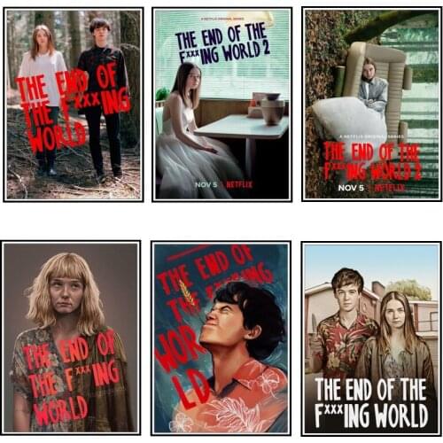 The End of the F***ing World Poster Clear Image Wall Stickers Home Decoration High Quality Prints White Coated Paper home art
