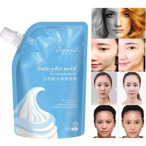 Salicylic acid ice cream mask acne moisturizing smear mask clean pore mud mask 30g