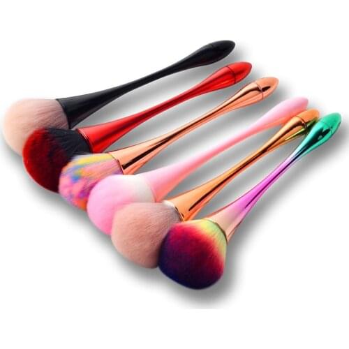 Nail Clean Brush Acrylic Gel Nail Art Dust Cleaner Powder Remover Brush Soft Remove Dust Small Angle Cleaner Powder Remover