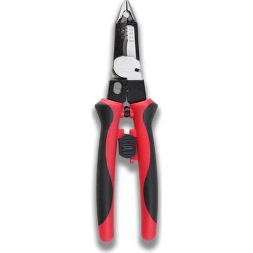 Wire Stripper 1-4mm Long Nose Pliers Terminal Crimping Cut Cable Cutter Multifunctional Electrician Pliers Needle Nose Pliers