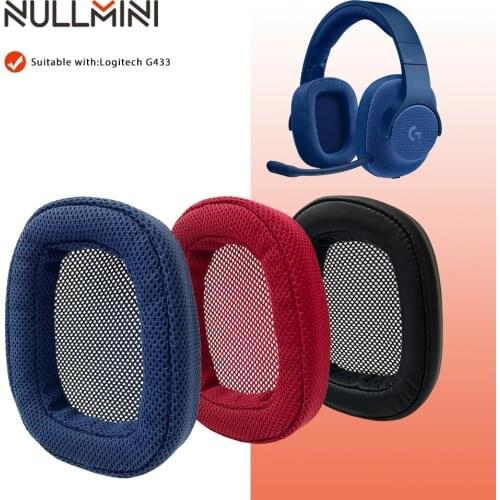 NullMini Replacement Earpads for Logitech G433 Headphones Earphone Earmuff