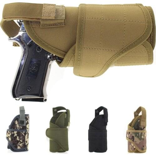 Tactical Universal MOLLE Vertical Belt Mount Handgun Holster Pistol Holster for Hunting Accessories Right-Hand