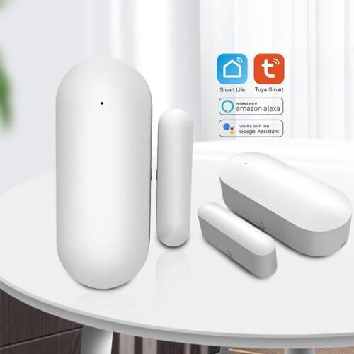 Smart Door Window Sensor Home Security SmartLife Tuya APP Remote Control Alexa Google Home Voice Contorl No Hub Required