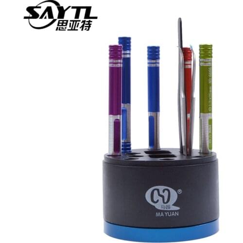 Storage Tool Box Screwdriver Screw Tweezers knife Tool box Repair Tools 360 Degree Rotation Storage Box for Repairing Tools