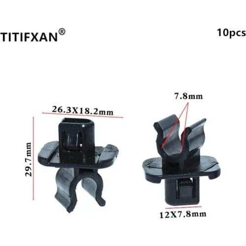 10PCS Auto engine cover support rod iron rod fixed base plastic fasteners clips for Toyota RAV4