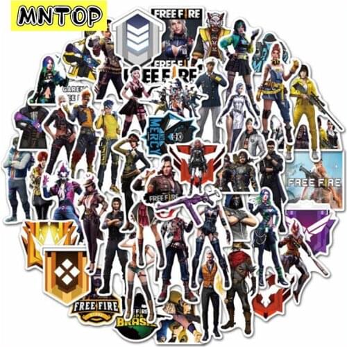 10/30/50Pcs/set Game Free Fire Stickers Laptop DIY Guitar Luggage Skateboard Phone Bike Kid Toys Waterproof Sticker Decals