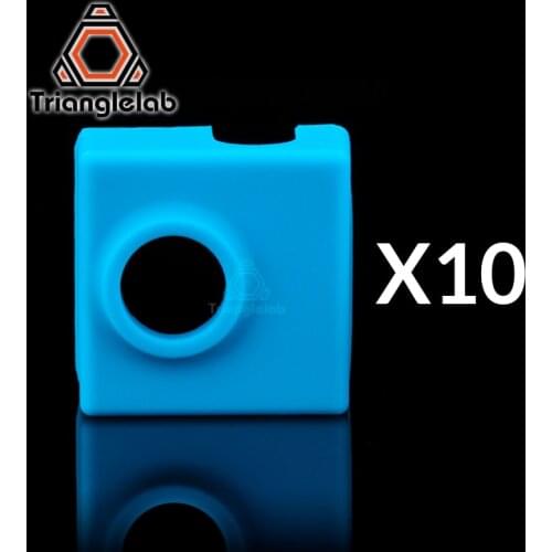 Trianglelab 10PCS high quality cartridge CR10 heater bock silicone socks socks for MK9 heated block MK9 hotend I3 CR10 nozzle