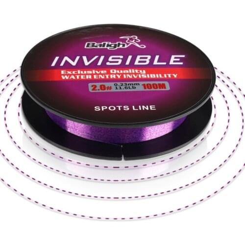 100M Fishing Line Fluorocarbon Coated Monofilament Fishing Leader Line Carp Fishing Wire Fishing Accessories Purple lm