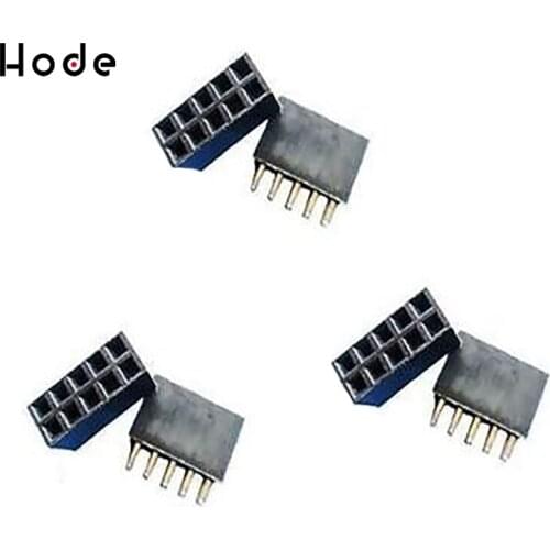 100PCS 2X5 Pin 10P 2.54mm Double Row Female Straight Header Pin Strip J3