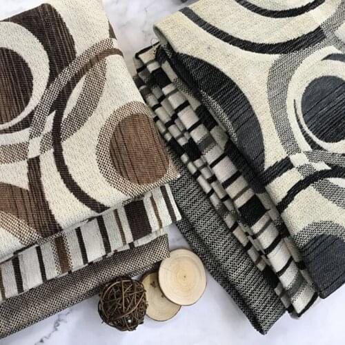 2m/lot Luxury Chenille Sofa Fabric Materials Stripe Dot Cotton Polyeste Jacquard Home Decoration Handbag DIY Sewing Accessories