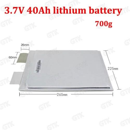 3pcs Brand 3.7v 40ah li polymer 50ah lithium batterie for DIY 12v 400Ah li ion power tool Solar energy storage bike scooter