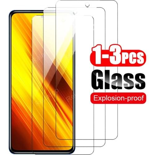 3PCS Screen protector for Xiaomi poco x3 Tempered Glass for Xiaomi Poco X3 NFC Protective Glass for Xiaomi Po co X3 NFC film