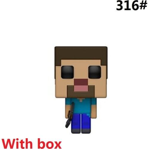 320# Creeper minecrafte steve figure model 316# 322# diamond armor Game fans birthday gift pvc toy
