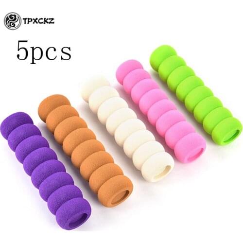 5pcs/set Home Decor lastic Door Handle Foam Cover EVA Gree Coffee Door Knob Cover Practical Static-free Baby Safety Protective