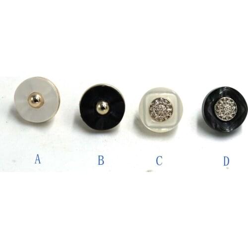 50pcs 12.5mm monopoly rose flower combination plastci buckle collar cardigan sweater small DIY buttons