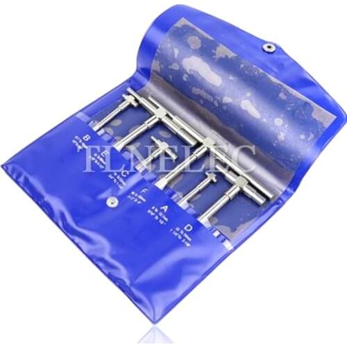 90-150mm Portable Stainless Steel Six-piece Set Inner Diameter Gauge Telescopic Gauge