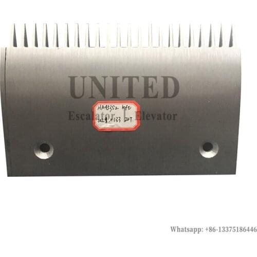Escalator Aluminum Comb Plate HA453S2 L203mm Hole Pitch 145mm Left 22 Teeth