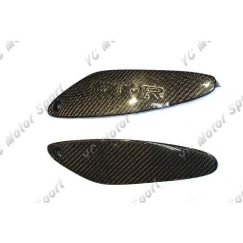 Car Accessories Carbon Fiber Rear Spoiler End Cap 2PCS Fit For 1995-1998 R33 GTR Rear Spoiler without 'GTR' Logo End Caps