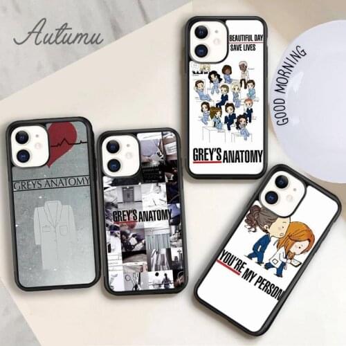 Greys Anatomy You Are My Person Phone Case for iPhone 11 12 Pro Max mini X XR XS SE 2020 5 6S 7 8 Plus Samsung S8 S9 S10 Cover