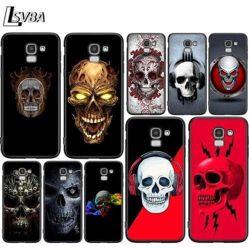 Head of death for Samsung Galaxy j8 j7 j6 j5 j4 j3 j2 Core Prime Star Duo Plus 2018 2017 2016 Black Phone Case